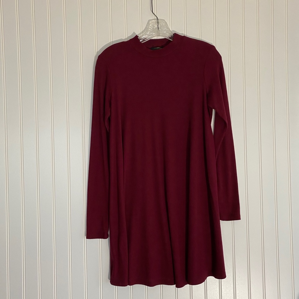 Aqua mock turtleneck dress SIZE SMALL